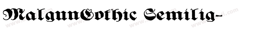 MalgunGothic Semilig字体转换